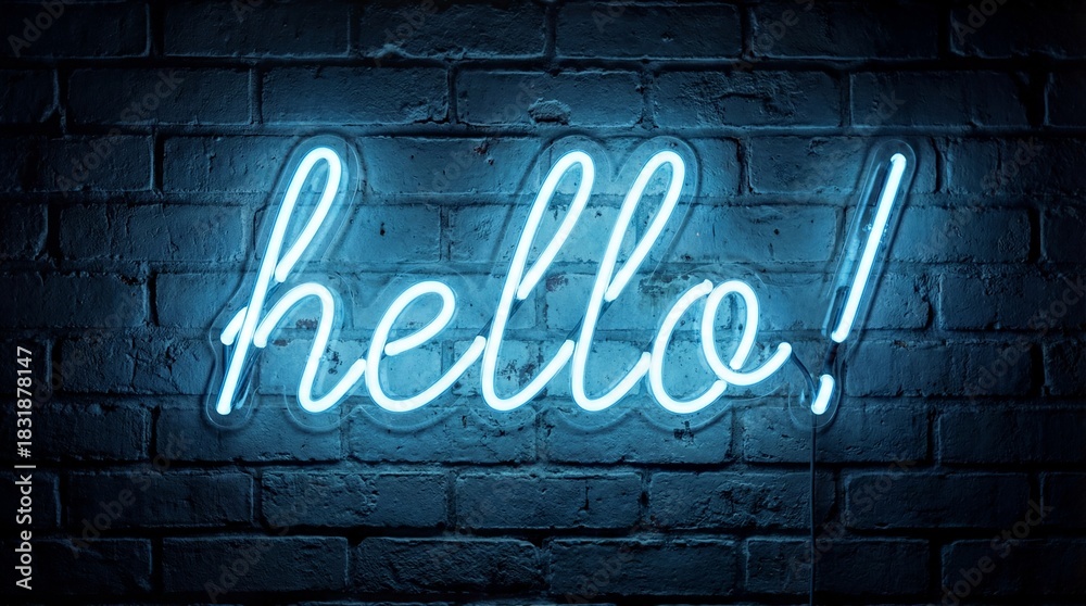 Fototapeta premium Blue Neon 