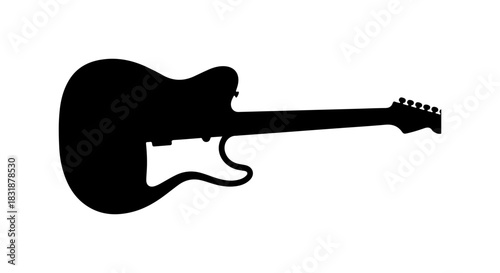 Electric guitar icon, perfect for music posters and event designs