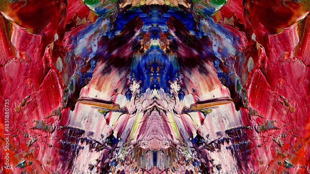 Fototapeta premium Abstract art background . Hand painting artwork on canvas .