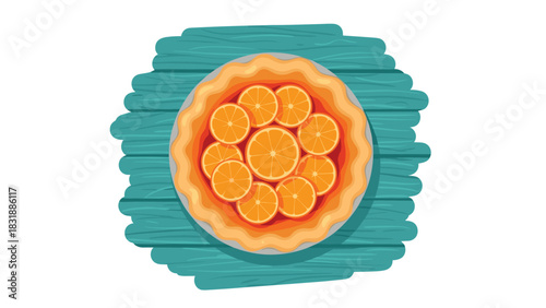Vibrant orange slices arranged beautifully on a plate, perfect for healthy eating promotions and fresh fruit campaigns with a tropical zest