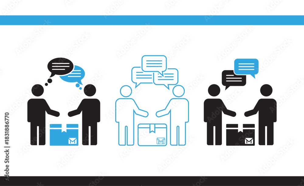 Obraz premium Business Communication Icon