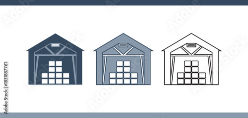 Warehouse Storage Building Icon