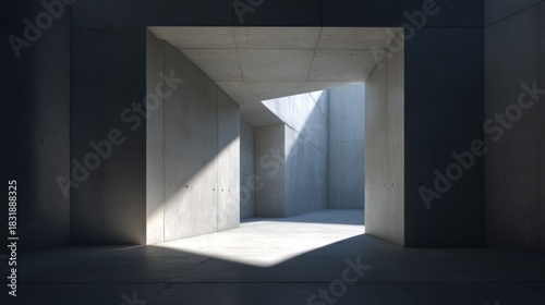 Concrete interior space