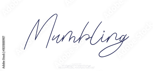 Elegant stylish alphabet letters font, ligatures, alternate, and number. Vector illustration