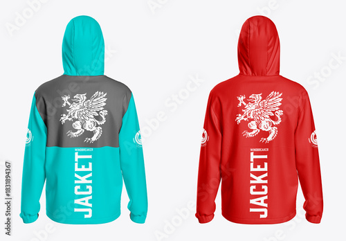 Windbreaker Jacket Mockup