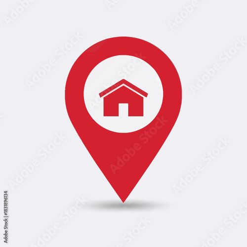 Hotel Location Pin Icon, map pointer icons