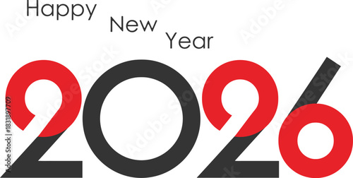 Vibrant 2026 Happy New Year design evokes joy and anticipation for a bright year ahead, perfect for greeting cards, banners, and festive promotions