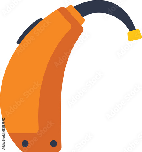 Modern hearing aid improving quality of life for people suffering from hearing loss