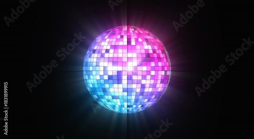 Vibrant Holiday Disco Ball Animation – Christmas, New Year & Winter Party Lights