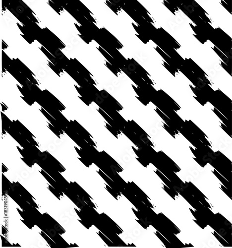 Black and White Diagonal Brush Stroke Pattern