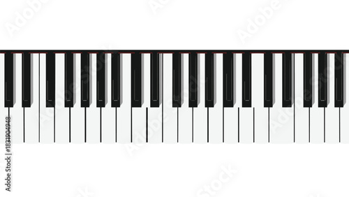 Elegant piano keys offer a musical backdrop for your creative project or learning resource with a modern feel and design element