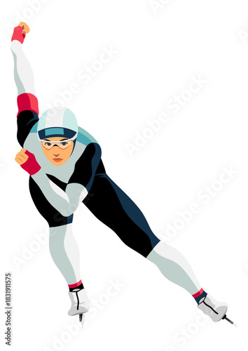 女子スピードスケート選手