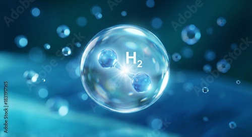 Hydrogen Molecule In A Transparent Bubble Concept For Sustainable Energy Technology