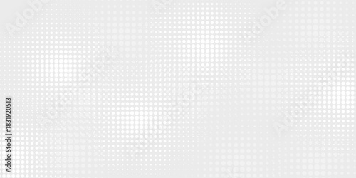 Dot white gray wave light technology texture background. Abstract big data digital concept.