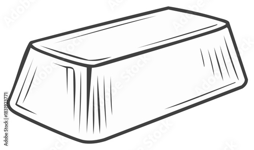 Minimalist Graphic of Gold Bullion Precious Metal Investment for Wealth Growth and Financial Security