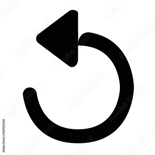 Soft, modern refresh arrow icon, suitable for UI, reload, or synchronization.