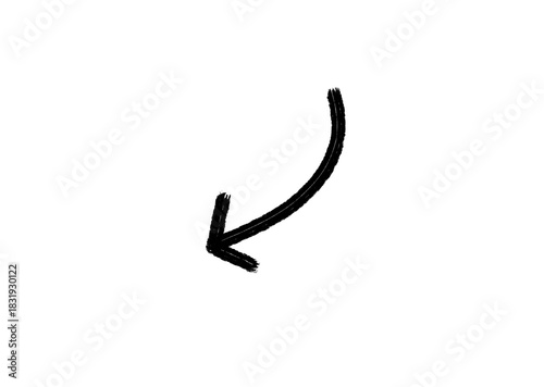 Hand-drawn Black Arrow Icon