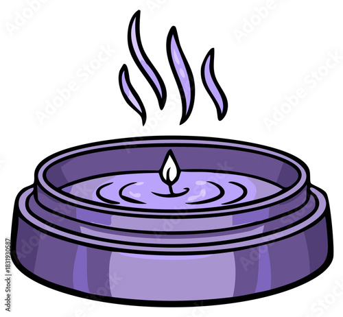 Aromatherapy wax candle flame aroma home spa scented candles relaxation meditation