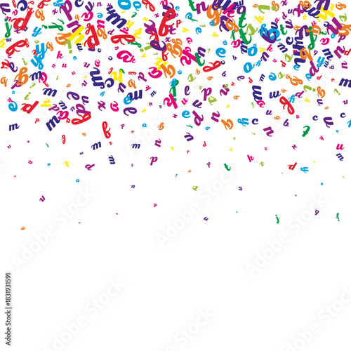 Concept of school background. Colorful childish