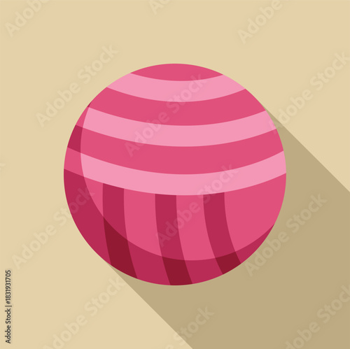 Fitness ball promoting core strength, balance, and flexibility for various exercises and rehabilitation