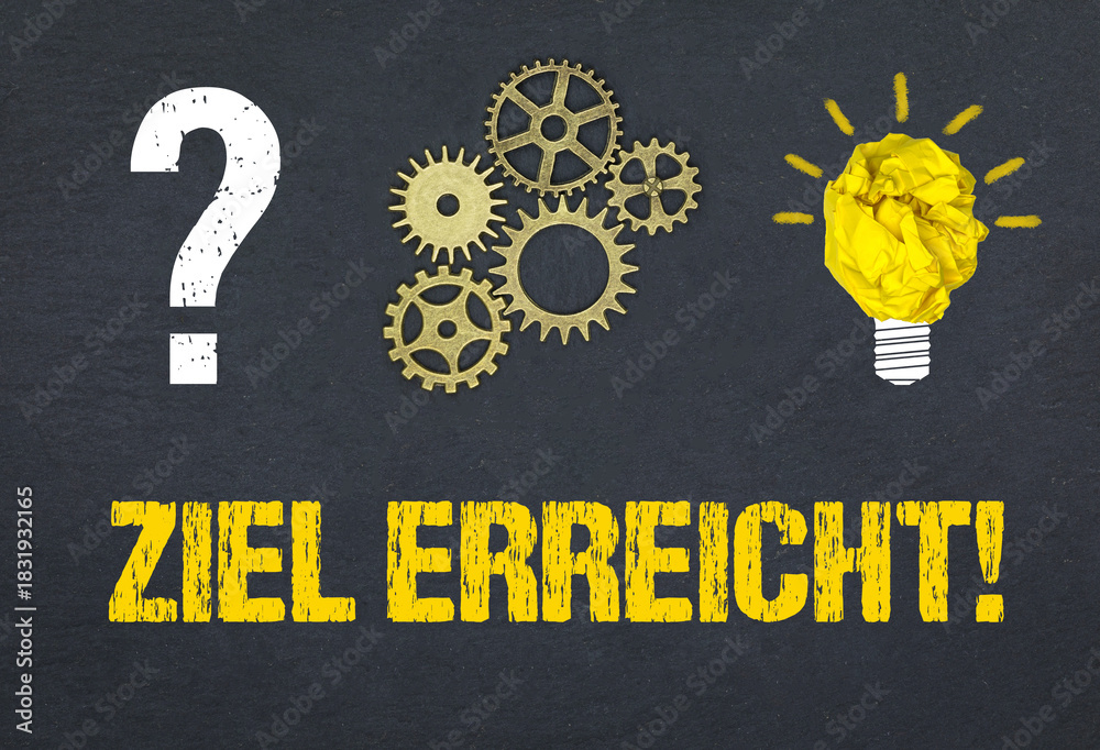 Fototapeta premium Ziel erreicht! 