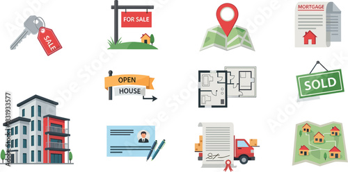 Real Estate Icons Set