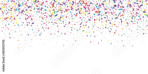 Concept of school background. Colorful childish