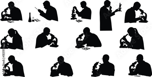 Microscbeaker, petri dish, equipment, technology, flavector