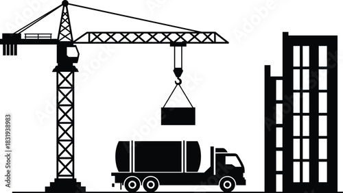 flavector, Set of black silhouettes showcasing various 