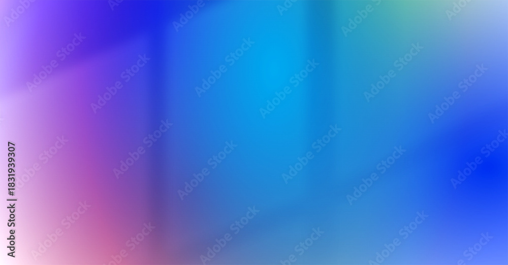 Fototapeta premium Vibrant Vertical Color Wash Blended Blues Purples and Pinks with Soft Abstract Lines Creating a Dynamic Gradient Background Abstract background