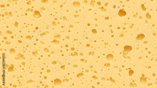 Seamless Surface Texture of Swiss Cheese with Holes for Background