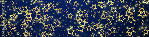 Christmas stars vector overlay.