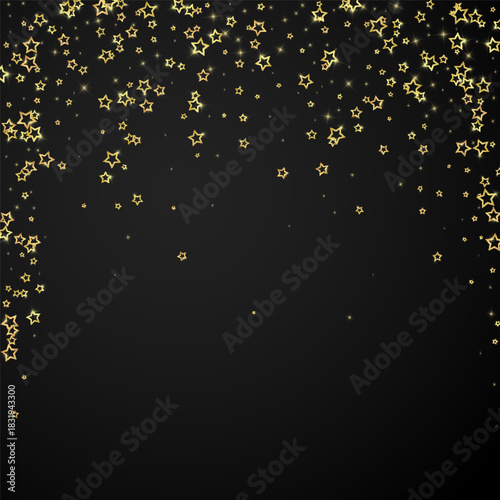 Starry night fairy tale background.