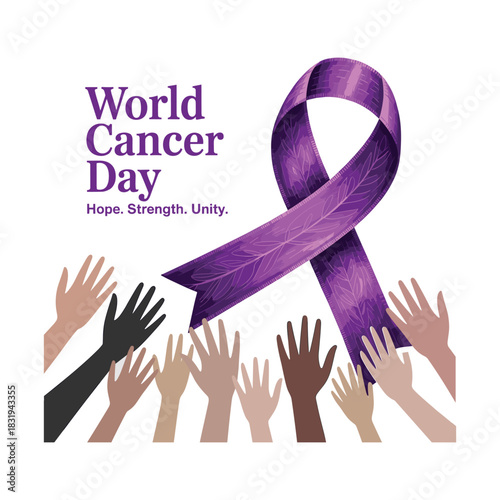 World Cancer Day Awareness Graphic