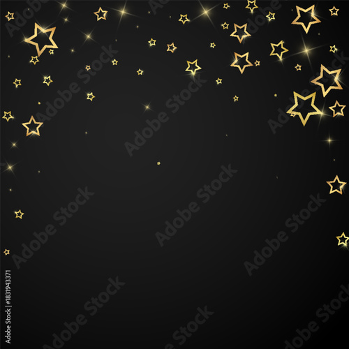 Starry night fairy tale background.