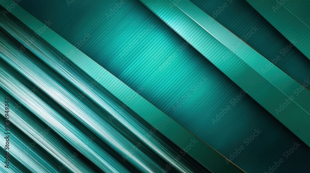 Obraz premium Abstract teal lines create a dynamic pattern in modern design