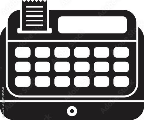 Black pos terminal printing a receipt, representing modern retail transactions and payment systems