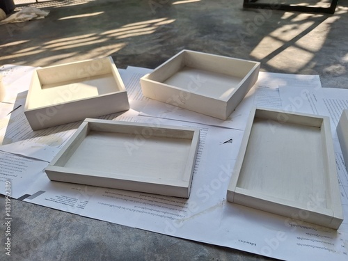 photo frames on a wall