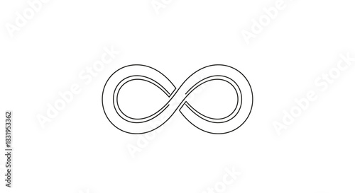 Infinity symbol art representing limitless possibilities and eternal concepts