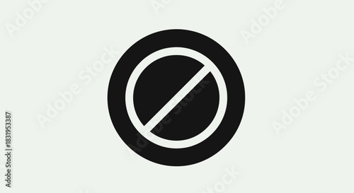 Simple black and white no symbol design for signs and graphic use minimalis