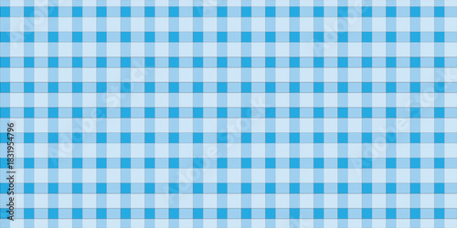 Blue Scott Checkered Gingham Cloth Pattern Vector Illustration