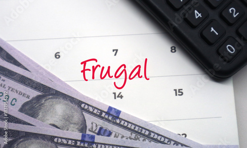 Obraz na plátně Embracing a frugal lifestyle and smart budgeting strategies for effective financ