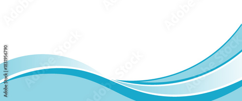 Blue and white business wave banner background. vector. eps 10