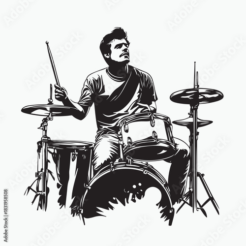 drummer with drum