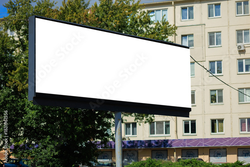 Wallpaper Mural Background for design. Advertising billboard along the road in the city on a sunny day Torontodigital.ca