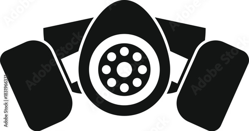 Gas mask icon symbolizing respiratory protection from dangerous chemicals and pollutants