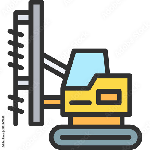 Rotary Drilling Rig Icon