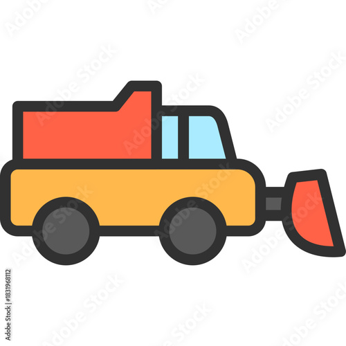 Snowplow Truck Icon