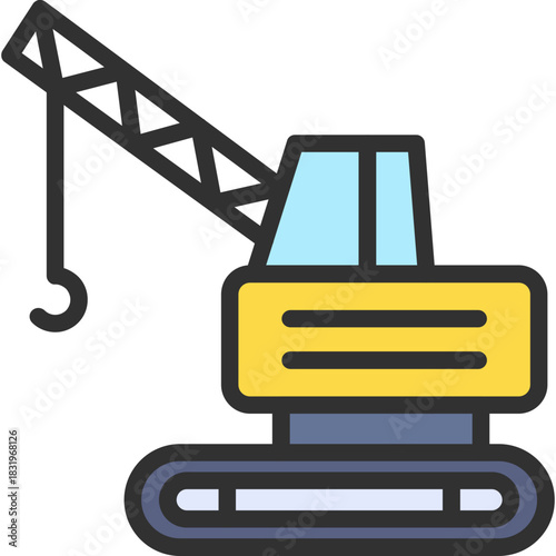 Crawler Crane Icon