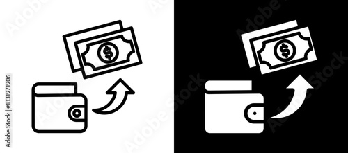 Shortage whiteblack icon